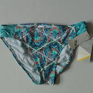 Go Gossip Bikini Bottom Multi Color Swimwear Sz S